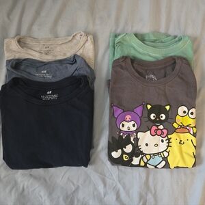 Sz 6/7 Boys Short Sleeved Tee Shirt Bundle